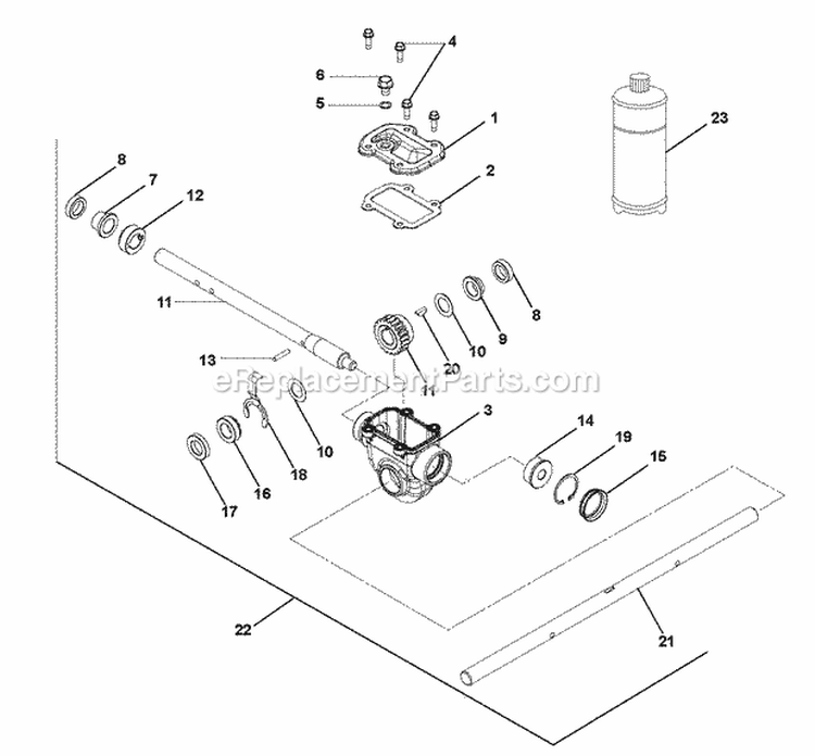 Engine Belt Drive Diagram and Parts List for 939401 035000 Ariens Snow Blower