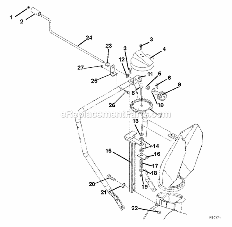Decals Diagram and Parts List for 939003 000101 Ariens Snow Blower