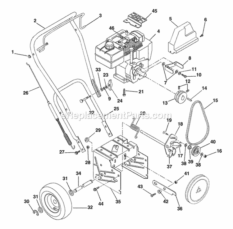 Decals Diagram and Parts List for 932400 000101 Ariens Snow Blower