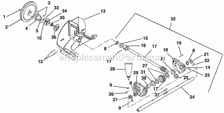 Engine, Belt Drive, Handlebars And Controls - 520/624 Diagram and Parts List for 932310 000101 Ariens Snow Blower