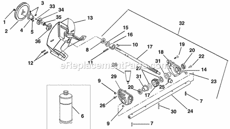 Handlebars And Controls Diagram and Parts List for 932101 000101 Ariens Snow Blower