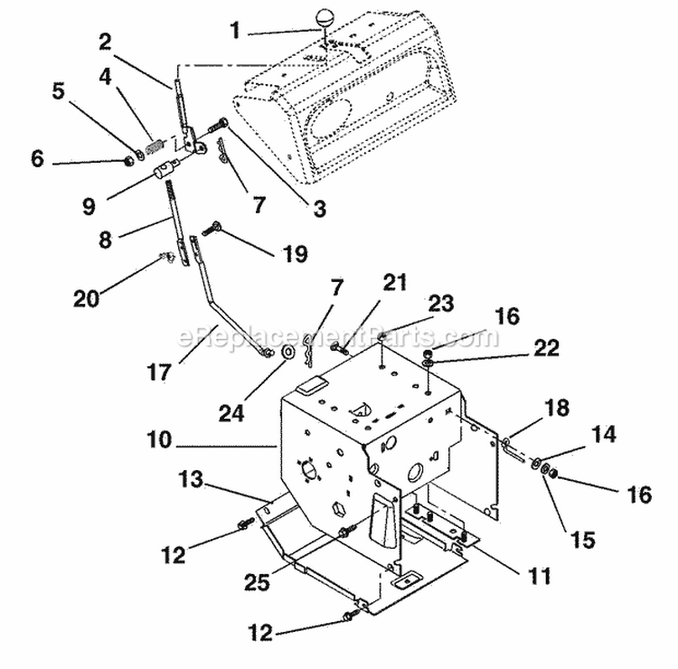 Page I Diagram and Parts List for 932101 000101 Ariens Snow Blower