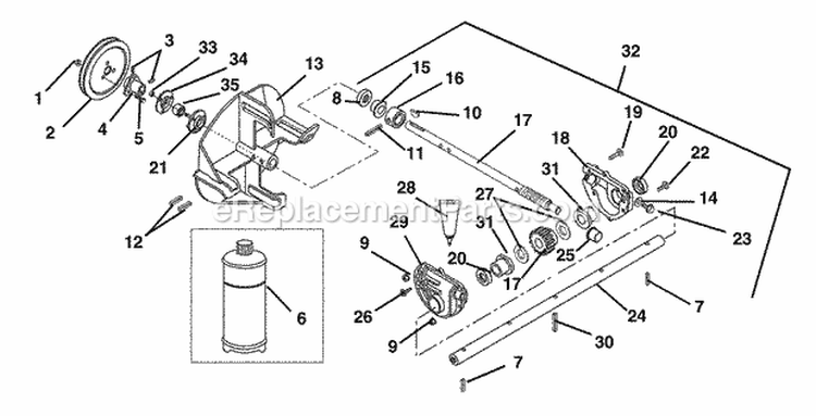 Handlebars And Controls Diagram and Parts List for 932104 000101 Ariens Snow Blower