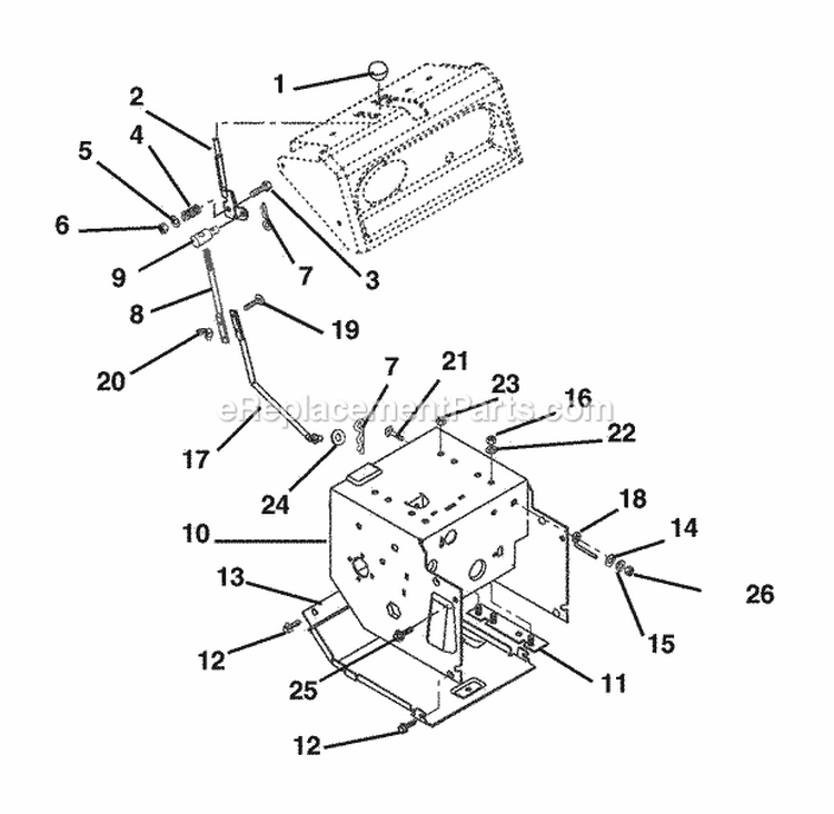 Page I Diagram and Parts List for 932104 000101 Ariens Snow Blower
