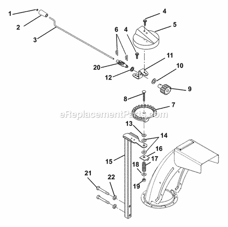 Decals Diagram and Parts List for 932506 000101 Ariens Snow Blower