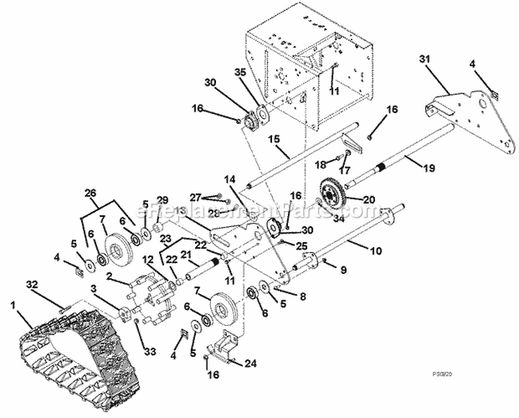 Speed Selector And Frame Diagram and Parts List for 926022 000101 Ariens Snow Blower