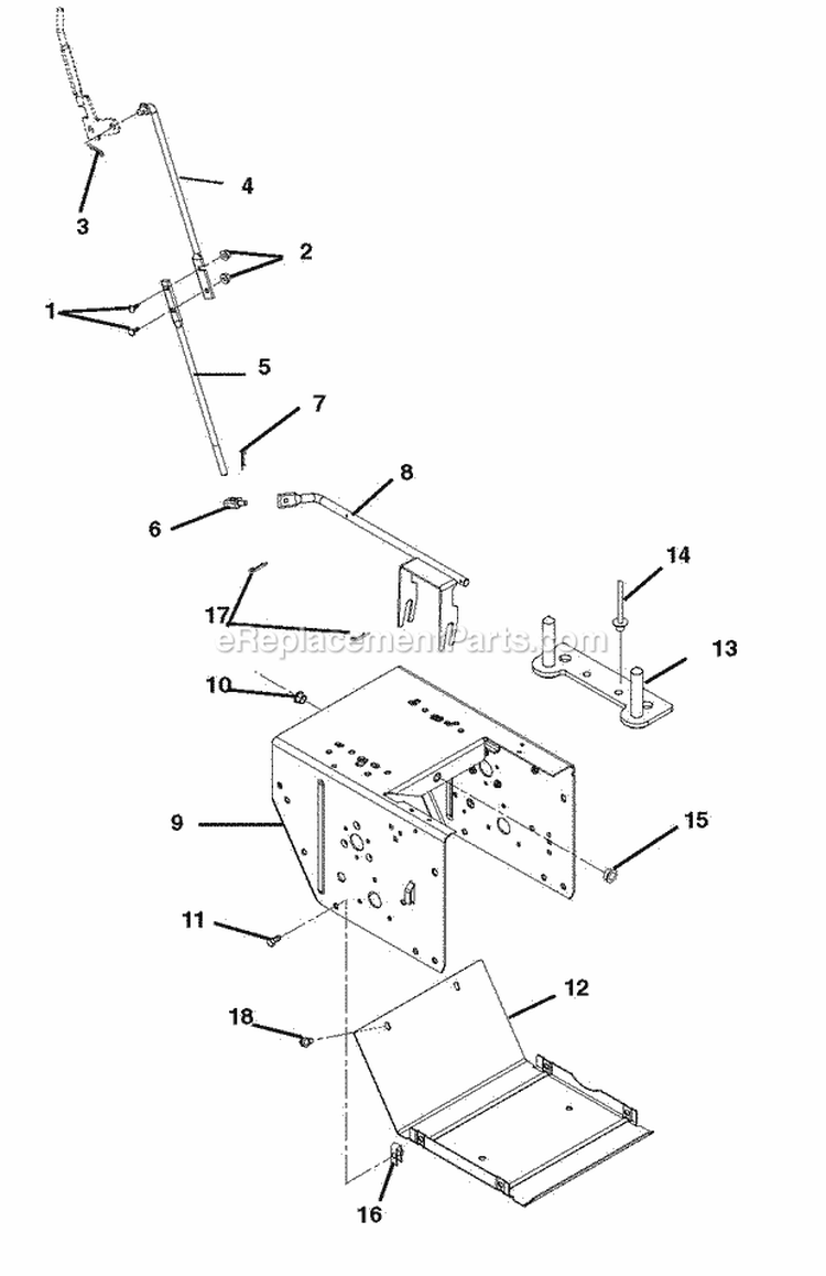 Reduction Drive Diagram and Parts List for 926314 000501 Ariens Snow Blower