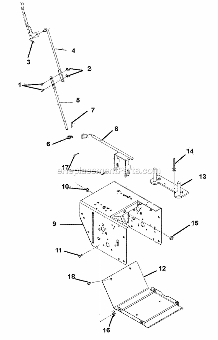 Reduction Drive Diagram and Parts List for 926310 001001 Ariens Snow Blower