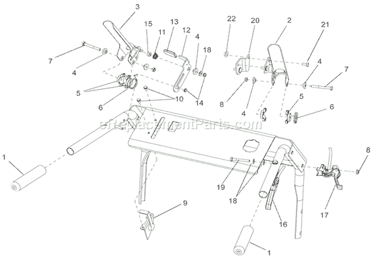 Controls Diagram and Parts List for 911403 000101 Ariens Lawn Mower