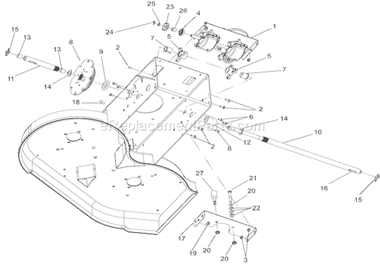 Transmission & Drive Diagram and Parts List for 911403 000101 Ariens Lawn Mower