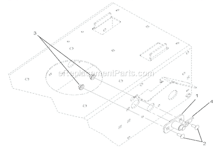 Brake Diagram and Parts List for 911407 000101 Ariens Lawn Mower
