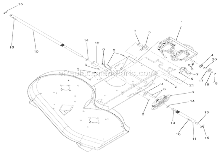Transmission & Drive Diagram and Parts List for 911410 000101 Ariens Lawn Mower