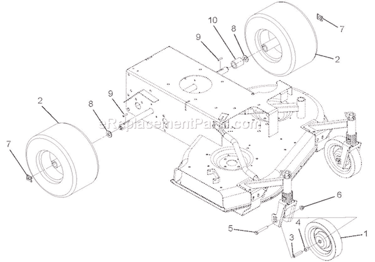 Wheels Diagram and Parts List for 911413 000101 Ariens Lawn Mower