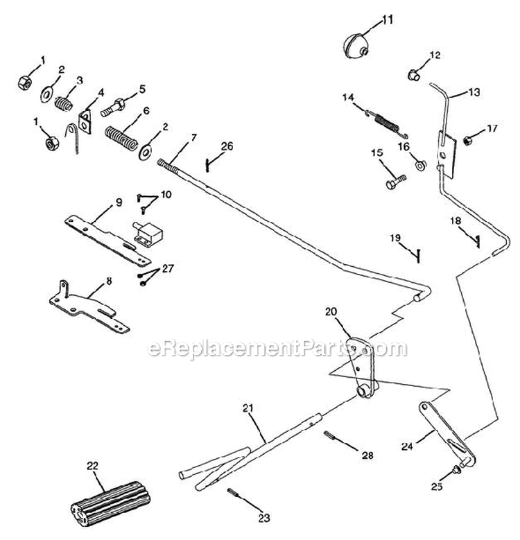 Gear Drive Diagram and Parts List for 936005 000101 Ariens Lawn Tractor