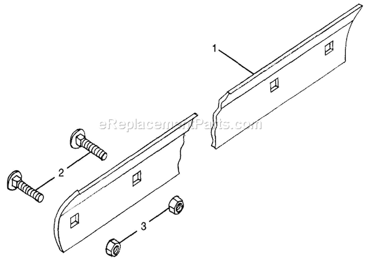 Slicer Bar (Accessory 710997) Diagram and Parts List for 936008 000101 Ariens Lawn Tractor