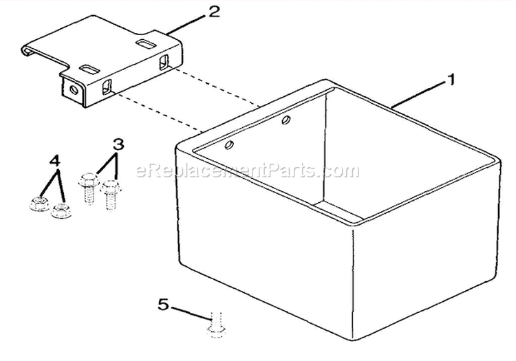 Weight Box (Accessory 735015) Diagram and Parts List for 936011 000101 Ariens Lawn Tractor