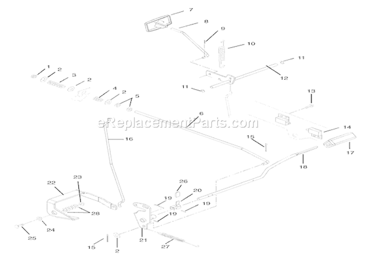 Clutch & Brake - Hydro Diagram and Parts List for 936316 000101 Ariens Lawn Tractor
