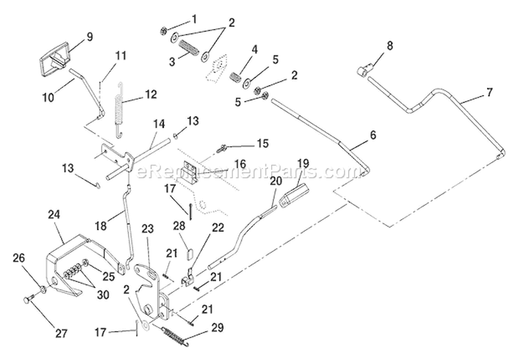 Clutch & Brake - Hydro Diagram and Parts List for 936330 000101 Ariens Lawn Tractor