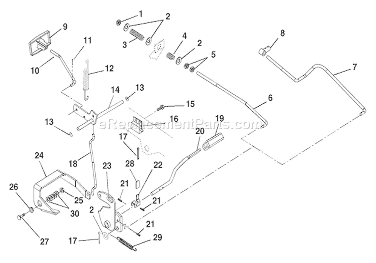 Clutch & Brake-Hydro Diagram and Parts List for 936034 000101 Ariens Lawn Tractor