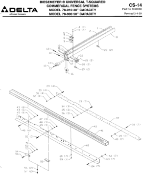 Part Location Diagram of 1350282 Biesemeyer SCREW