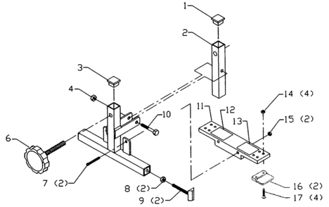 Part Location Diagram of 1350409S Biesemeyer HEX NUT