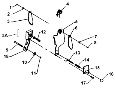 Default Diagram and Parts List for B78440 Type 1 Biesemeyer Table Saw Accessories