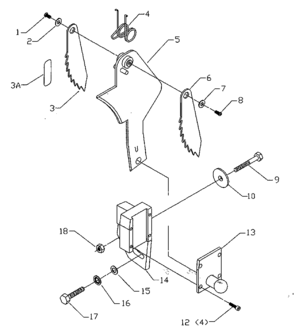 Part Location Diagram of 1350997S Biesemeyer WARNING LABEL