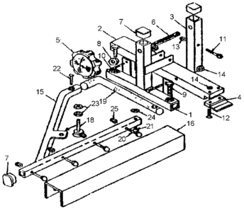 Part Location Diagram of 1350315S Biesemeyer HEX NUT