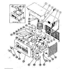 Functional Replacement Parts Diagram and Parts List for BT-500  Bionaire Air Purifier