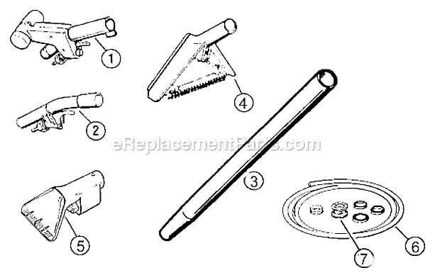 Page B Diagram and Parts List for 1631-1  Bissell Carpet Cleaner