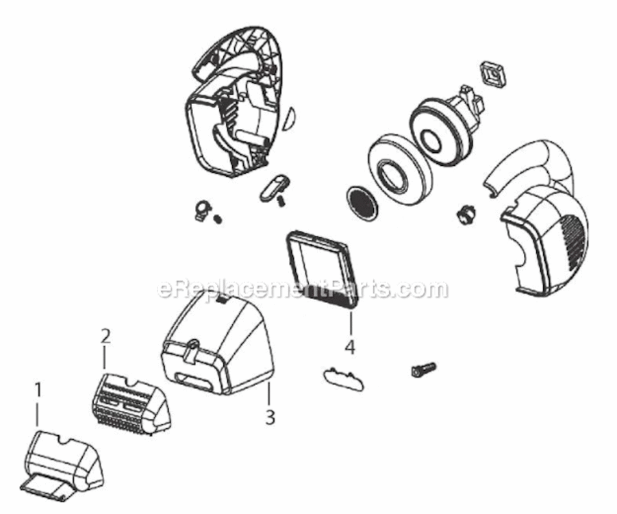 Page A Diagram and Parts List for 33A15  Bissell Hand Vacuum