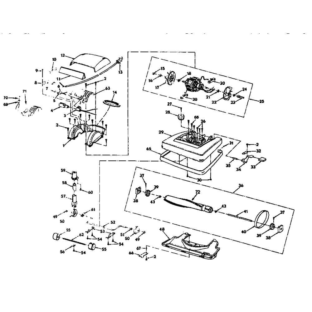 Unit Parts Diagram and Parts List for SST-315A  Bissell Upright Vacuum