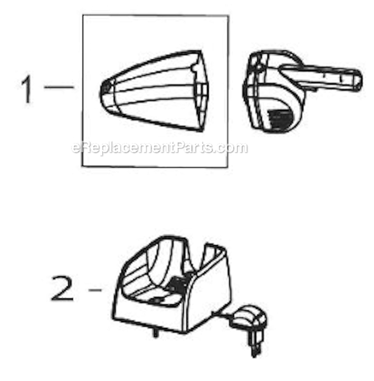Page A Diagram and Parts List for 94V5  Bissell Hand Vacuum