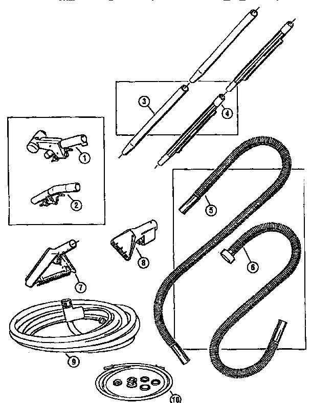 Bissell Carpet Machine Universal Parts Diagram and Parts List for 1631  Bissell Carpet Cleaner