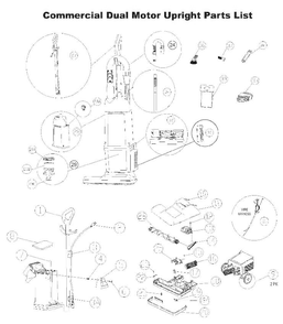 Section 1 Diagram and Parts List for BG1000  Bissell Hand Vacuum