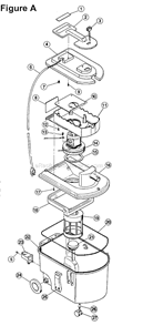 Part Location Diagram of B-010-9464 Bissell Solution Tube