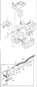 Page A Diagram and Parts List for 1653  Bissell Carpet Cleaner