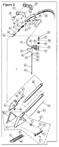 Page B Diagram and Parts List for 1672  Bissell Carpet Cleaner