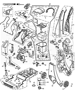Part Location Diagram of B-010-8827 Bissell Power Switch
