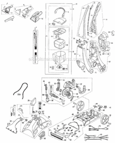 Page A Diagram and Parts List for 1699-N  Bissell Carpet Cleaner