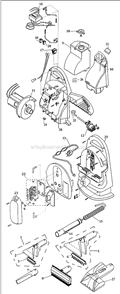 Page A Diagram and Parts List for 1725  Bissell Carpet Cleaner