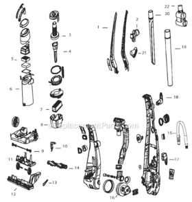 Part Location Diagram of B-203-2663 Bissell Post Motor Filter