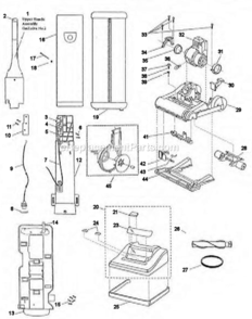 Part Location Diagram of B-210-8421 Bissell Sprgrepl-Int Slide, Push In