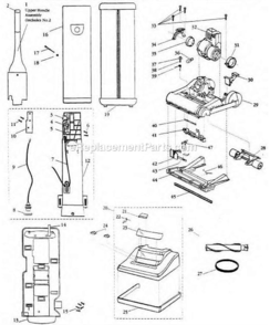 Page A Diagram and Parts List for 3510K  Bissell Upright Vacuum