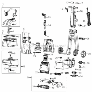 Part Location Diagram of B-203-6679 Bissell Autoload Gasket