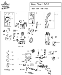 Part Location Diagram of 2036760 Bissell Micro Switch