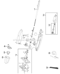 Part Location Diagram of B-203-6919 Bissell Cap And Insert Assy