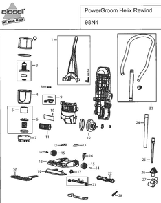 Part Location Diagram of 2037913 Bissell Filter