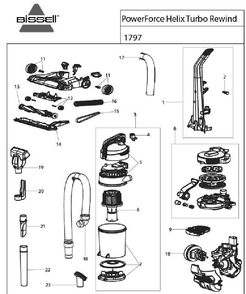 Part Location Diagram of 32074 Bissell Drive Belt