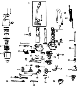 Part Location Diagram of 2031056 Bissell Vacuum Hose Attachment